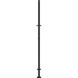 vidaXL Vrtna vrata črna 105x180 cm dizajn jeklenih listov | Shoptok.si