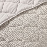 Catherine Lansfield Pregrinjalo v naravni barvi 220x220 cm Crinkle Seersucker &amp;ndash; Slike