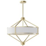 Open Design OR85839 - Luster na šipci ZUNDO, 4x E27/15W/230V, mesing/bela | Eponuda.com