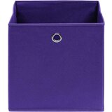 vidaXL Kutije za pohranu 4 kom ljubičaste 32 x 32 x 32 cm od tkanine | shoptok.hr