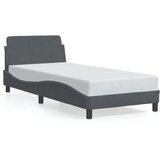 Maison Chic Posteljni okvir - Enojna postelja - Postelja za odrasle brez vzmetnice temno siv 80x200 cm žamet-J7880, (21760370) | Shoptok.si