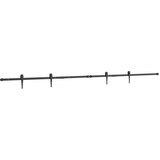 Komplet kliznih vrata ormarića 244 cm ugljični čelik | shoptok.hr