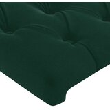  Uzglavlje s ušima tamnozeleno 103x16x118/128 cm baršunasto | shoptok.hr
