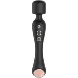 You2Toys Cupa Warming Wand Vibrator, Silikonski, 2 motora, 10 režima vibracije, 22.6 cm, Crni Cene