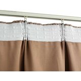  Zavjese za zamračivanje s kukama 2 kom smeđe-sive 140 x 225 cm | shoptok.hr