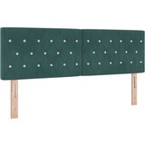 Box Postelja s vzmetnico Temno zelena 140x190 cm Žamet, (22052669) | Shoptok.si