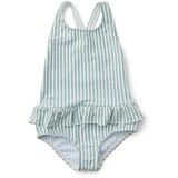 Liewood otroške kopalke amara seersucker stripe sea blue/white Cene