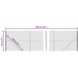  Ograda od žičane mreže s prirubnicom zelena 2,2x10 m | shoptok.hr
