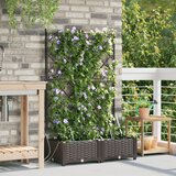 vidaXL Vrtni zaboji z namakalnim sistemom 2 kosa Rjava, (22010849) | Shoptok.si