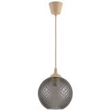 Brilagi LED luster na sajli R GLASS 1xE27/60W/230V Ø 18 cm bež/dimno siva Cene