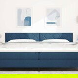 vidaXL vzglavje Modro Tkanina, Les 200 cm x 40 cm Tkaninsko vzglavje, (22053262) | Shoptok.si