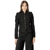 Jakne & Blazerji SARA FAUX SUEDE NAPOLEON JACKET 26398 Črna