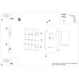  SL.1077 - zidna svetiljka utti 1xGU10/40W/230V crna | Eponuda.com