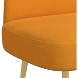  Oblikovana klupa s naslonjačem Tamnožuta 110 x 60 x 76 cm | Eponuda.com