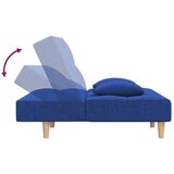  Dvosjed na razvlačenje s dva jastuka plavi od tkanine | shoptok.hr