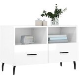TV ormarić sjajni bijeli 80 x 36 x 50 cm od konstruiranog drva | shoptok.hr
