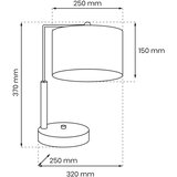  Stona lampa ULTIMO 1xE27/60W/230V crna | Eponuda.com
