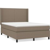  Box spring postelja z vzmetnico taupe 140x200 cm blago, (20896177) | Shoptok.si