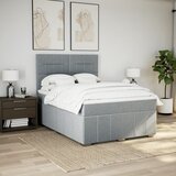  Krevet box spring s madracem svjetlosiva 160x200 cm tkanina | shoptok.hr
