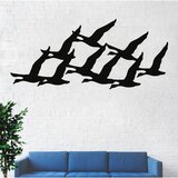 Wallxpert metalni zidni ukras 5219, jato divljih gusaka u letu, 90 x 40 cm, crni | Eponuda.com