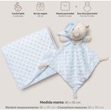 Interbaby set dekica Bubble i tješlica Bear Plavo | shoptok.hr