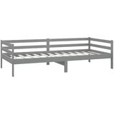  Dnevni ležaj s madracem 90 x 200 cm sivi od masivne borovine | Eponuda.com