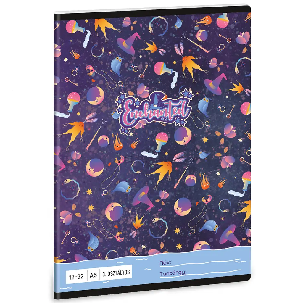 Ars Una enchanted vještičji uzorak, bilježnica s crtama za 3. razred, A/5 | shoptok.hr