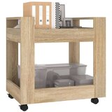 Kolica Voziček za pisalno mizo sonoma hrast 60x45x60 cm inž. les, (20826826) | Shoptok.si