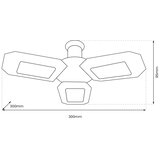  LED plafonski reflektor 3xE27/16,7W/230V 4000K | Eponuda.com