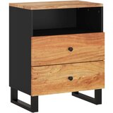  Noćni ormarić 50x33x62 masivno drvo bagrema i konstruirano drvo | shoptok.hr