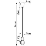Sollux Lighting Obesna svetilka DIEGO 1 siva, (21348075) | Shoptok.si