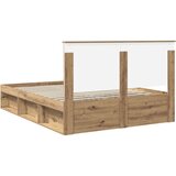  Konstrukcija postelje Oreh 150 x 200 cm Masivno borovo les, (5000103378) | Shoptok.si