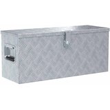Aluminijska kutija 76,5 x 26,5 x 33 cm srebrna | shoptok.hr