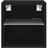  Zidni TV ormarić s LED svjetlima crni 30 x 28,5 x 30 cm | shoptok.hr
