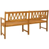  Vanjska klupa Prirodna 180 x 55,5 x 90 cm Čvrsto drvo akacije | Eponuda.ba