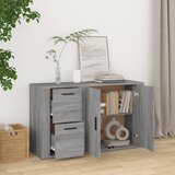  Komoda sivog hrasta sonome 100x33x59,5 cm od konstruiranog drva | shoptok.hr