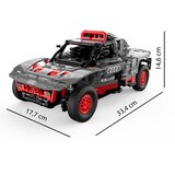  Licencirani auto na daljinsko upravljanje i sastavljanje 1:14 Audi RS Q e-tron RASTAR - 1046 elemenata - sivi | Shoptok.si