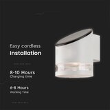  LED solarna zidna lampa LED/1W/3,7V 3000K IP54 1200 mAh bela | Eponuda.com