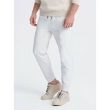 Ombre Men's sweatpants joggers - white Cene