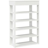 vidaXL Regal za čevlje bel 60x30x98 cm inženirski les | Shoptok.si