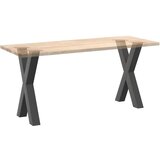 vidaXL Noge blagovaonskog stola X-oblika 2 kom antracit 50x(72-73) cm | shoptok.hr