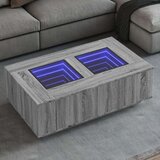 Stolić s beskonačnim LED svjetlima boja hrasta 116x69x40 cm | shoptok.hr