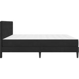  Krevetna konstrukcija s uzglavljem Crna 200 x 200 cm Baršun | shoptok.hr