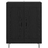 Kreveta Crni hrast 69,5 x 34 x 90 cm Obrađeno drvo i čelik | shoptok.hr