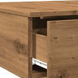 vidaXL Klubska mizica artisan hrast 90x60x31 cm inženirski les | Shoptok.si