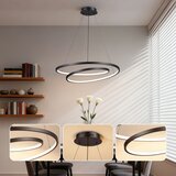  Brilagi-LED prigušiva luster na sajli TWISTER LED/75W/230V prečnik 70 cm crna +DO | Eponuda.com