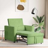 SOFA na razvlačenje Singl s kotačima Svijetlo zelena Baršun | shoptok.hr