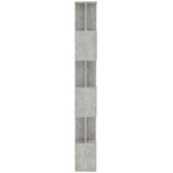 Ormarić za knjige / pregrada boja betona 80x24x192 cm drveni | shoptok.hr
