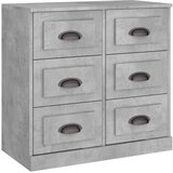 Maison Chic Komoda - Predalnik betonsko siva 70x35,5x67,5 cm inženirski les, (21718149) Cene
