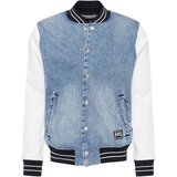 Hollister Prehodna jakna moder denim / črna / bela | Shoptok.si